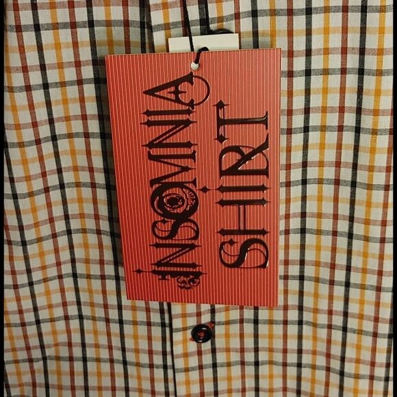 MEN'S INSOMNIA LONG SLEEVE FASHION SPORT SHIRT MED - Picture 3 of 6